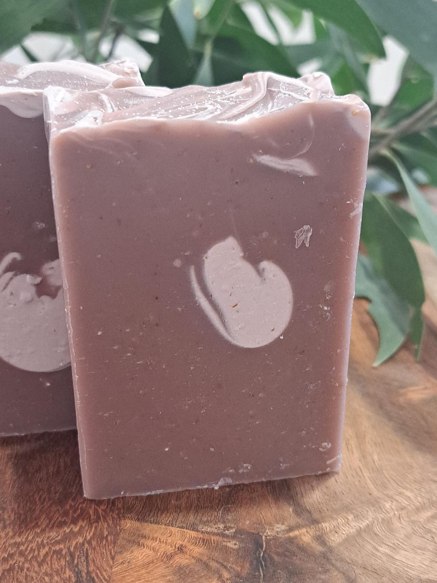 Lupus Rex Australian handmade brown soap with oatmeal and purple Brazilian clay