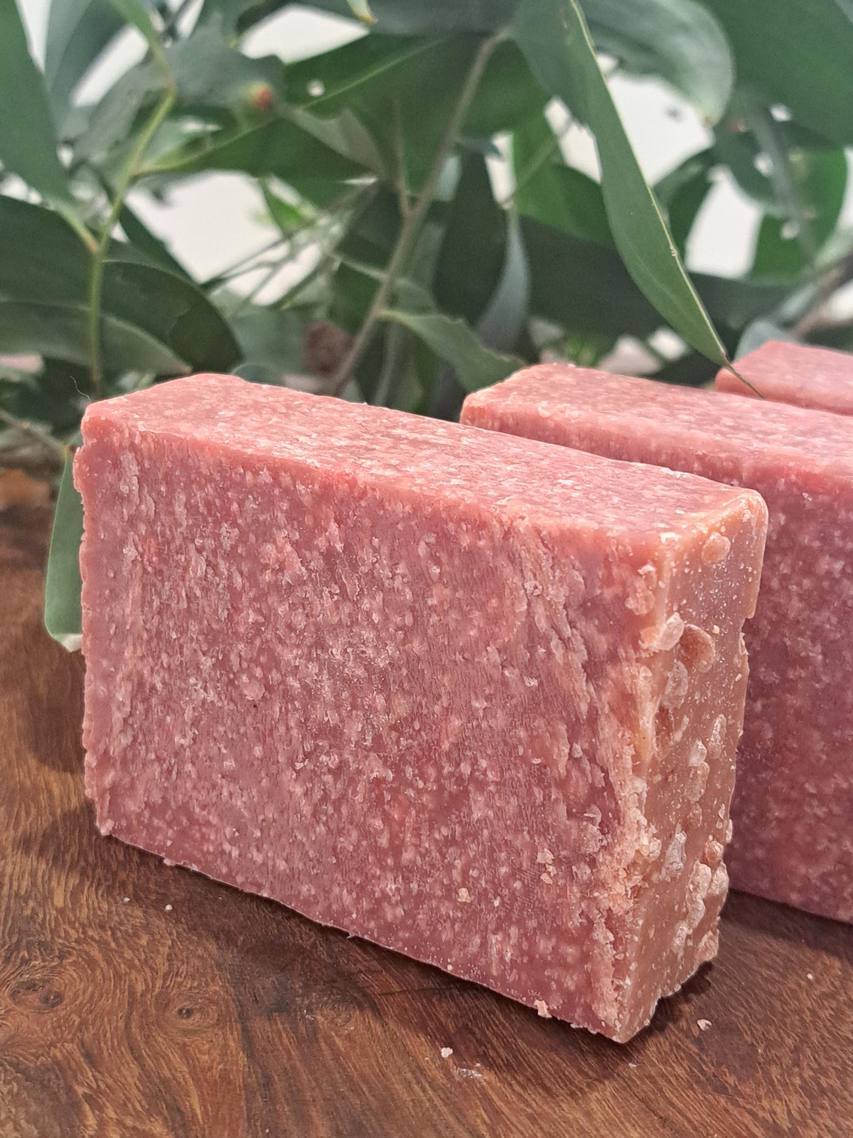 Pink salt soap