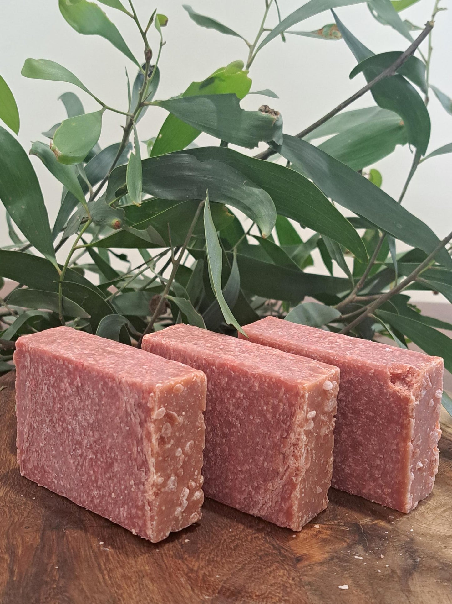 Pink salt soap