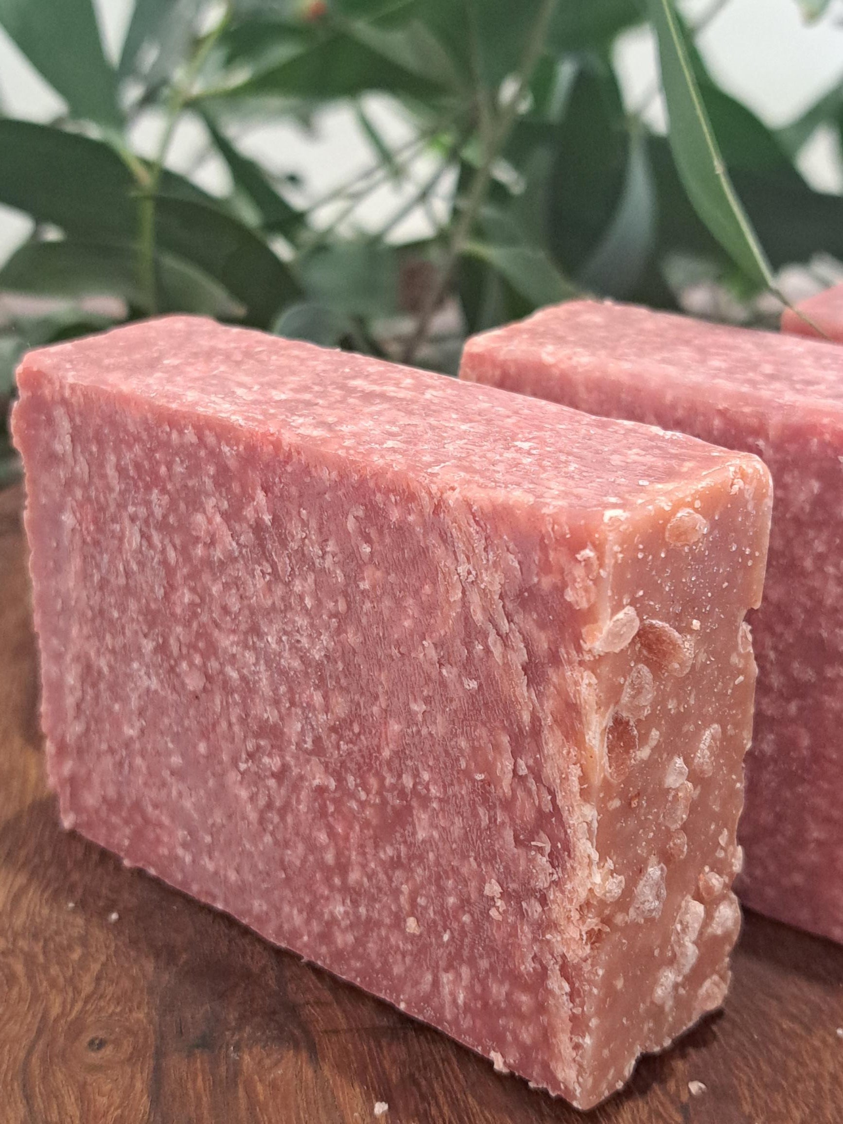 Pink salt soap