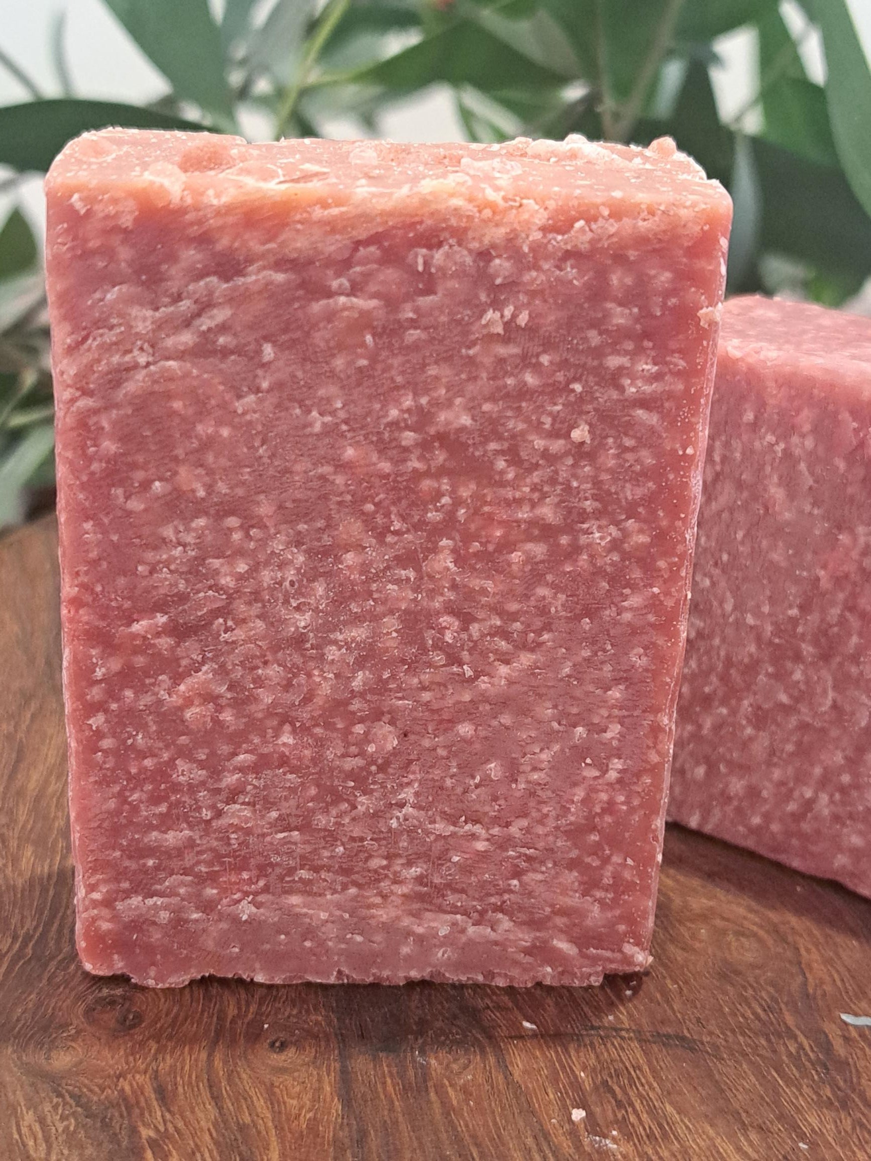 Pink salt soap