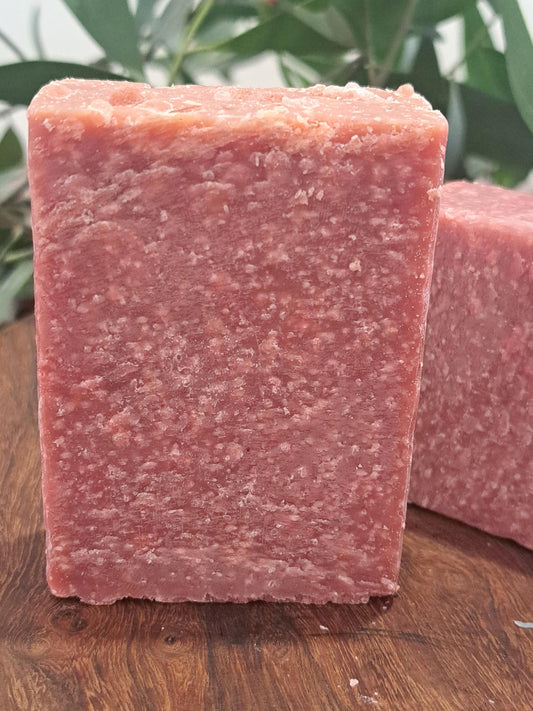 Pink salt soap